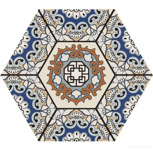 Керамограніт Realonda Sevres Azul 28,5x33 см, фото 5