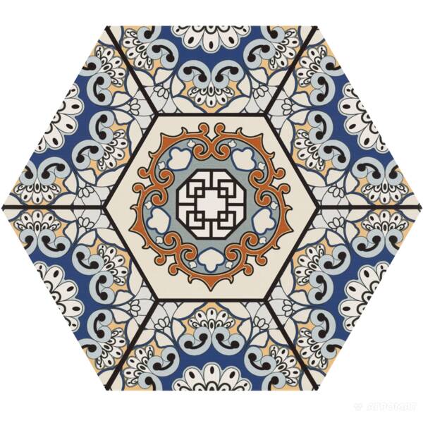 Керамограніт Realonda Sevres Azul 28,5x33 см, фото 5