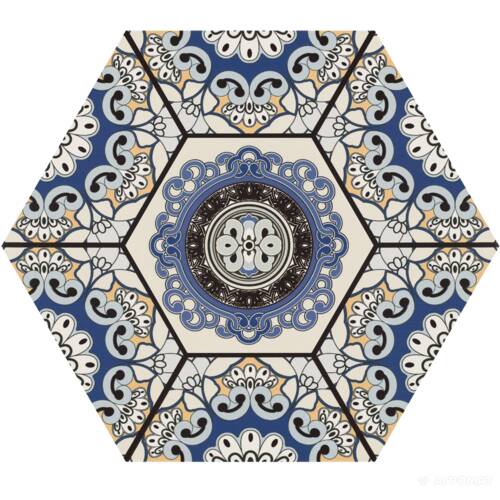 Керамограніт Realonda Sevres Azul 28,5x33 см, фото 6