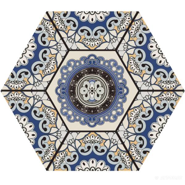 Керамограніт Realonda Sevres Azul 28,5x33 см, фото 6