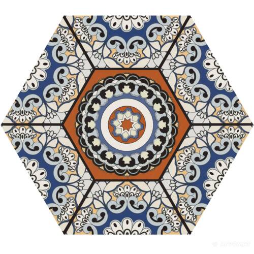 Керамограніт Realonda Sevres Azul 28,5x33 см, фото 7