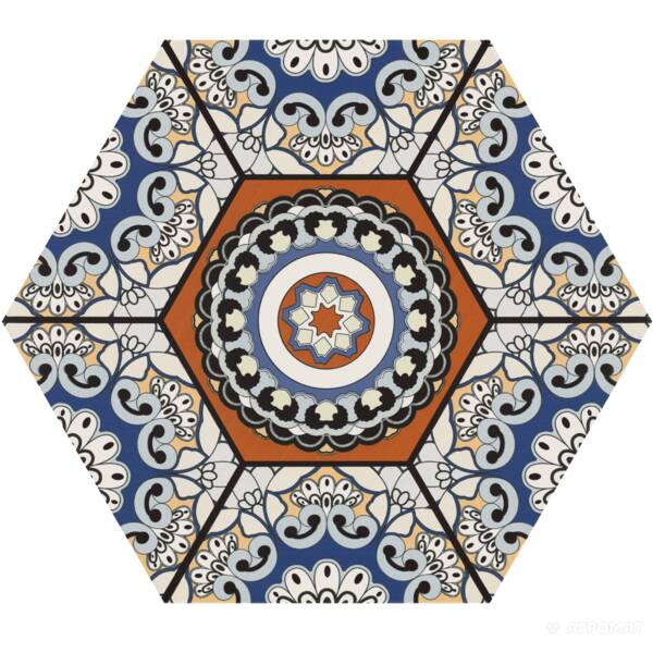 Керамограніт Realonda Sevres Azul 28,5x33 см, фото 7