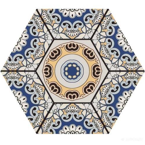 Керамограніт Realonda Sevres Azul 28,5x33 см, фото 9