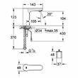 Смеситель для раковины Grohe Eurosmart 36330001, фото 2