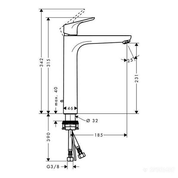 Смеситель для раковины Hansgrohe Focus 31531000, фото 2