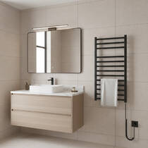 Рушникосушарка електрична Instal Projekt Viking electro VIKE-50/100C31 530х1000 мм чорний мат 175 Вт, фото №1