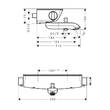 Змішувач для ванни Hansgrohe Ecostat 13141400 з термостатом, фото 2