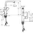 Змішувач для раковини Hansgrohe Metris 31087000, фото 2