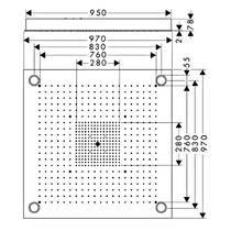 Верхній душ Axor ShowerHeaven 10623800 з підсвіткою, сталь, фото №2