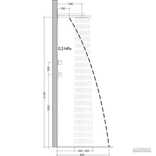 Верхний душ Hansgrohe Rainfall 28433400, фото 2