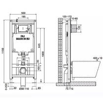 Инсталляция для унитаза OLI OLI80 600151, фото №2