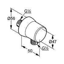 Шланговое подключение Kludi Sirena 6306043-00 белый матовый, фото №2