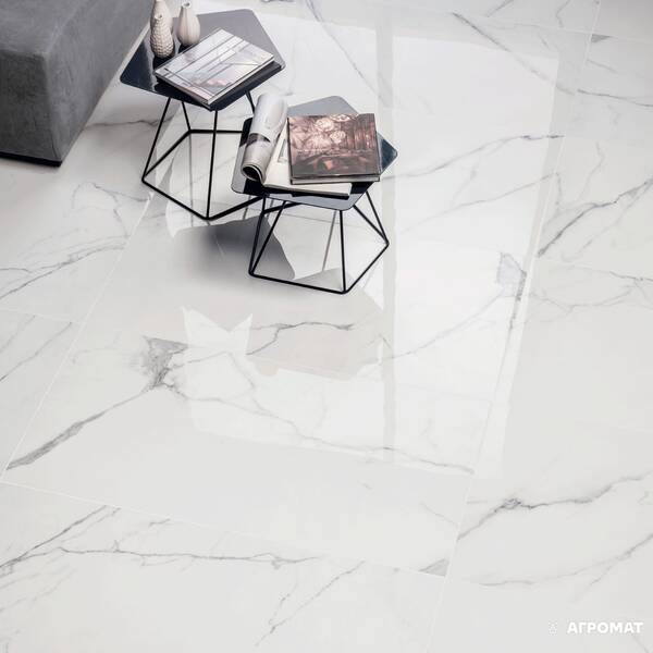 Керамограніт Flaviker SP6110L Supreme Royal Statuario Lux 60x120 см, фото 2