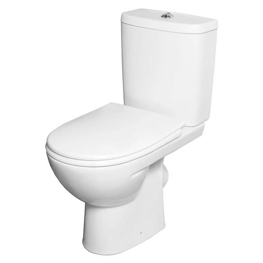 L79046000 Freja Premium Унітаз-компакт косий вип., нижній підвід, дюропластове сидіння з мікроліфтом 3/6л (1 сорт)