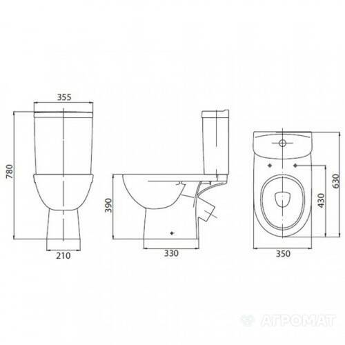 Унітаз-компакт Kolo Freja L79046000 Premium із сидінням з дюропласту Soft-close, фото 4
