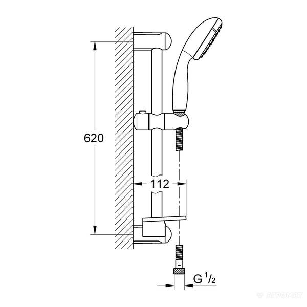 Душовий набір Grohe New Tempesta 27926000, фото 2