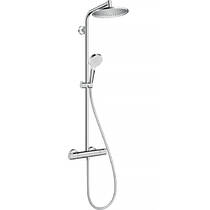 Душевая система Hansgrohe Crometta S 240 1jet EcoSmart 27268000 с термостатом, хром, фото №1