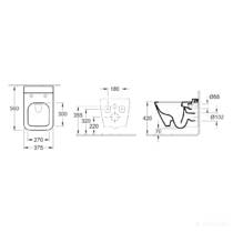 Унитаз подвесной Villeroy&Boch Finion 4664R0R1 безободковый, фото №2