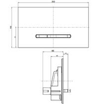 Клавіша змиву Villeroy & Boch Viconnect E300 92216168 білий/хром, фото №4