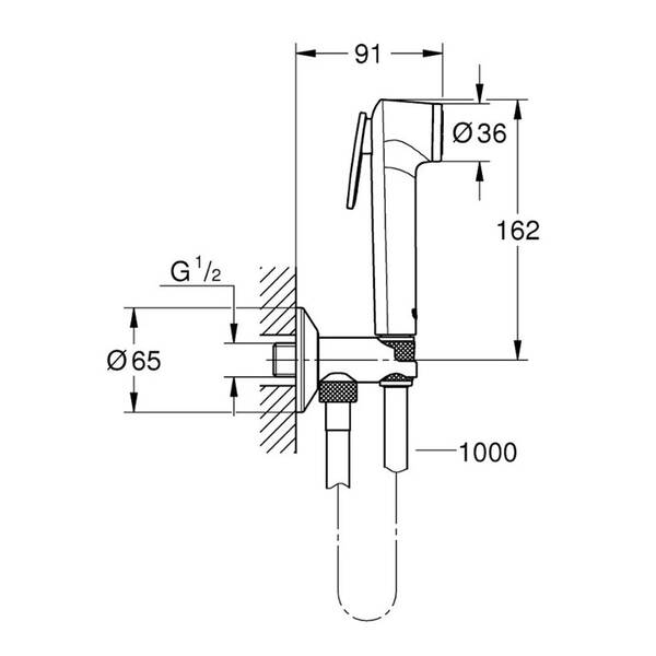 Гігієнічний душ Grohe Tempesta-F 26358000, фото 2