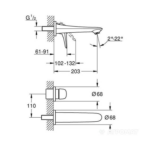 Смеситель для раковины Grohe Eurostyle 29097ls3, фото 2