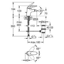 Смеситель для биде Grohe Eurostyle 23720ls3, фото №2