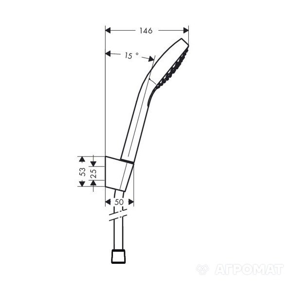 26425400 Croma Select E Vario/Porter'S Душовий набір (1 сорт)