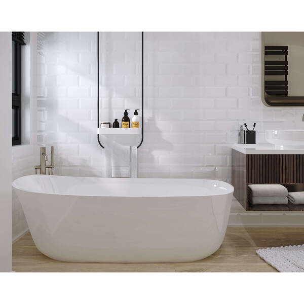 Плитка Golden Tile Metrotiles Білий 460051 10x20 см, фото 4