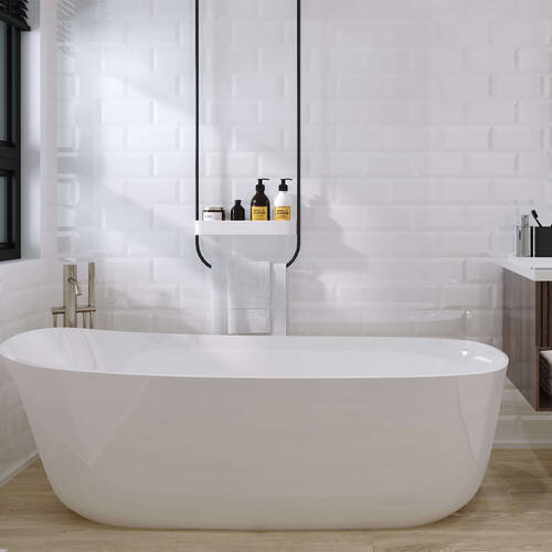 Плитка Golden Tile Metrotiles Білий 460051 10x20 см, фото 1