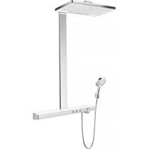 Душевая система Hansgrohe Rainmaker Select Showerpipe 460 2jet 27109400 с термостатом, хром/белый, фото №1