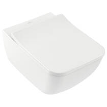 Унитаз подвесной Villeroy&Boch Venticello 4611RSR1 CeramicPlus с сиденьем Soft Close, QuickRelease, фото №1