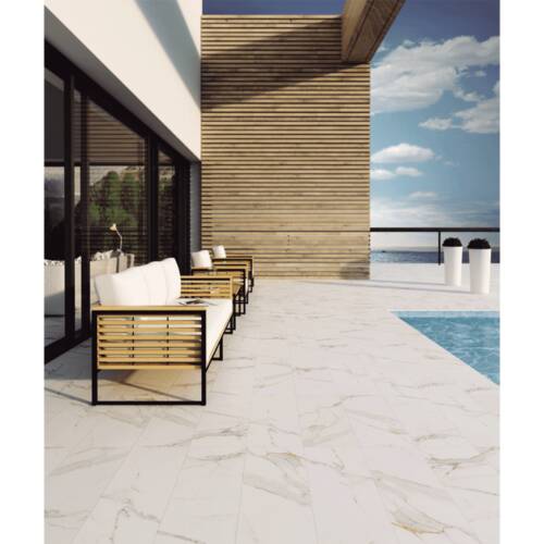 Сходинка Exagres Marbles Peldano Fior. Calacata 33x120 см, фото 2