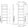 Полотенцесушитель электрический Instal Projekt Primvera PRVE-50/160C31 500х1600 мм черный мат 120 Вт, фото 5