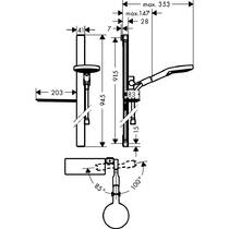 Душовий набір Hansgrohe Raindance Select S 120 3jet 27648400 хром/білий, фото №2