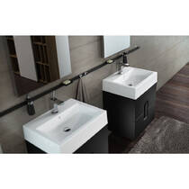 Тумба для раковины Kolo Twins 89494000 подвесная черный, фото №3