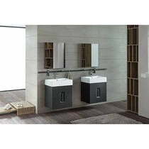 Тумба для раковины Kolo Twins 89494000 подвесная черный, фото №4