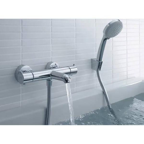 Змішувач для ванни Hansgrohe Ecostat 1001 CL 13201000 з термостатом, хром, фото 4