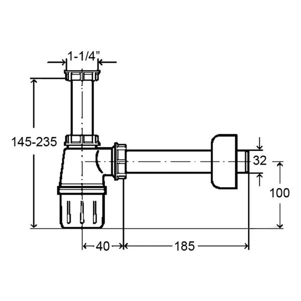 Сифон для раковины колбовый Viega 108694 белый, фото 3