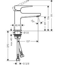 Смеситель для раковины Hansgrohe Metropol 32500000, фото №2