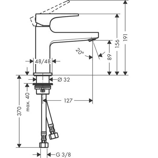 Змішувач для раковини Hansgrohe Metropol 32500000, фото 2