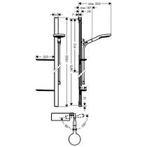 Душовий набір Hansgrohe Raindance Select S 120 3jet 27646400 хром/білий, фото №2