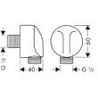 Шланговое подключение Hansgrohe Fixfit 27454000, фото 3