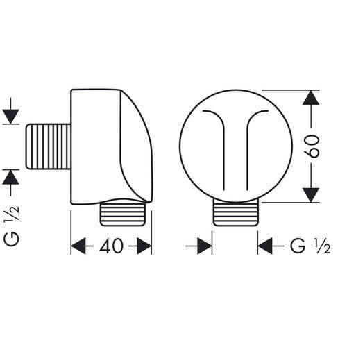 Шланговое подключение Hansgrohe Fixfit 27454000, фото 3