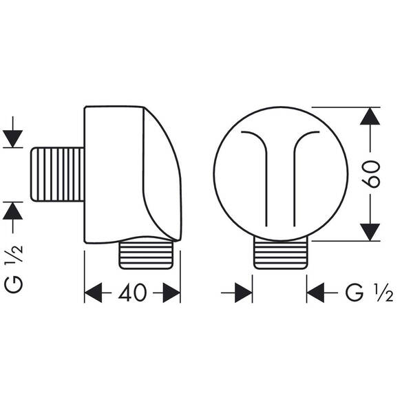 Шланговое подключение Hansgrohe Fixfit 27454000, фото 3