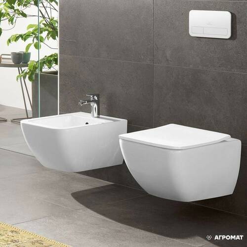 Унитаз подвесной Villeroy&Boch Venticello 4611RS01 с сиденьем Soft Close, QuickRelease 9M79S101, фото 2