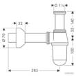 Сифон для раковини колбовий Hansgrohe 52010000 хром, фото 2