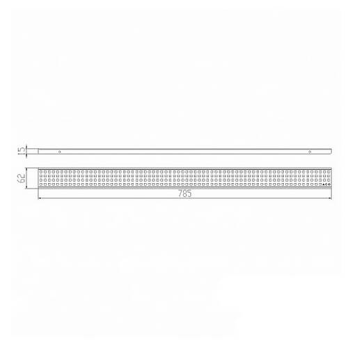 Решітка для душового каналу ACO ShowerDrain C-line 9010.88.69 (408565) 785 мм квадрат, фото 3
