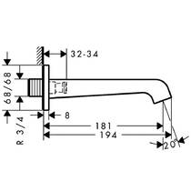 Излив для ванны Axor Citterio E 36425990 золото полированный, фото №2