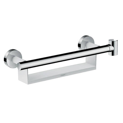 Поручень Hansgrohe Unica Comfort 26328400 з полицею хром, фото 1