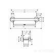 Поручень Hansgrohe Unica Comfort 26328400 з полицею хром, фото 4